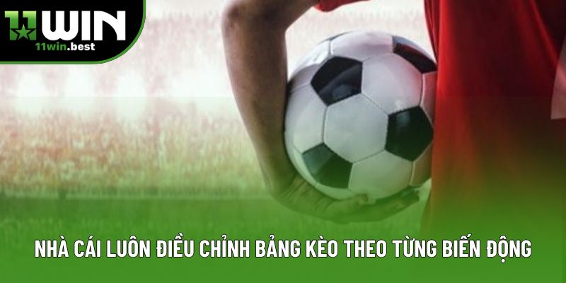 Nhà cái luôn điều chỉnh bảng kèo theo từng biến động